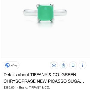 Tiffany & Co 2.5ct chrysoprase stone